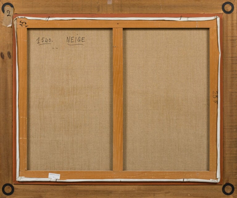 Émile MANGENOT (1910-1991). - Neige. - Huile sur Toile, signée en bas à gauche…