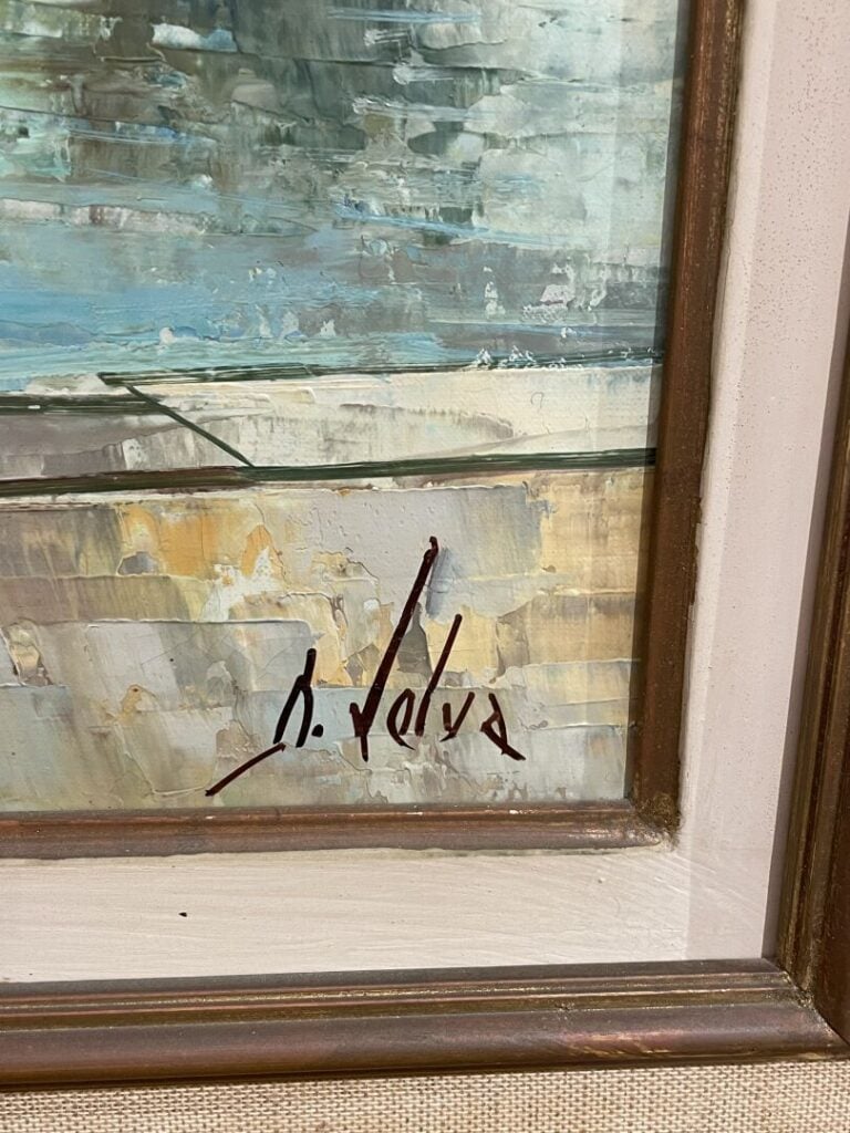 Ensemble de tableaux, pièces encadrées comprenant les quais de Paris, huile sur…