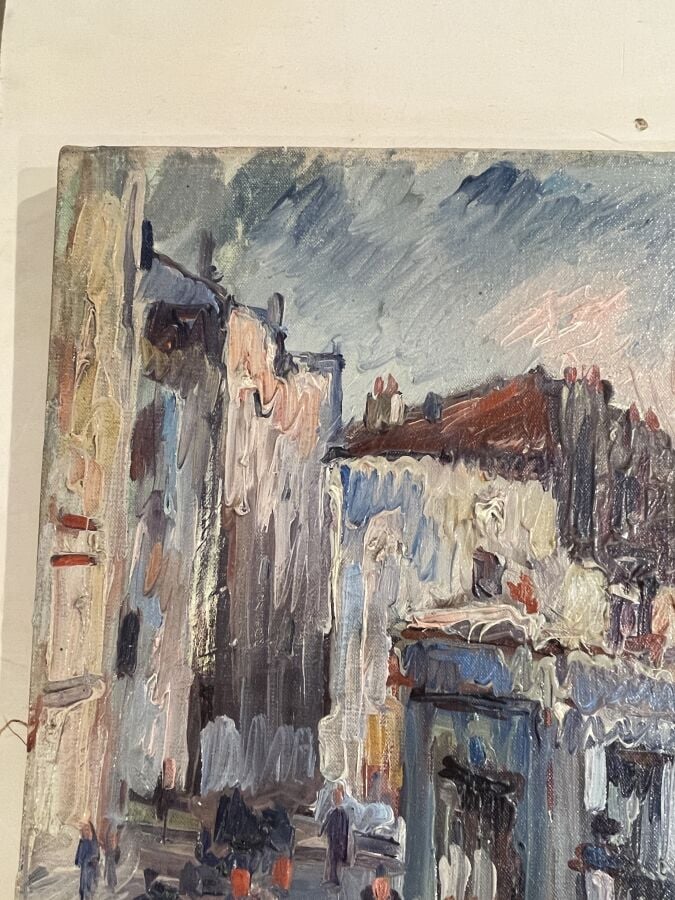 GEN PAUL (1895-1975) - Le moulin de la galette - Huile sur toile - 54x64.5 cm -…