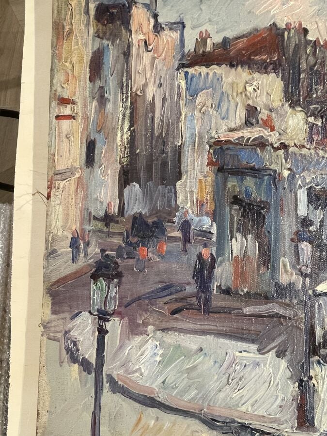 GEN PAUL (1895-1975) - Le moulin de la galette - Huile sur toile - 54x64.5 cm -…