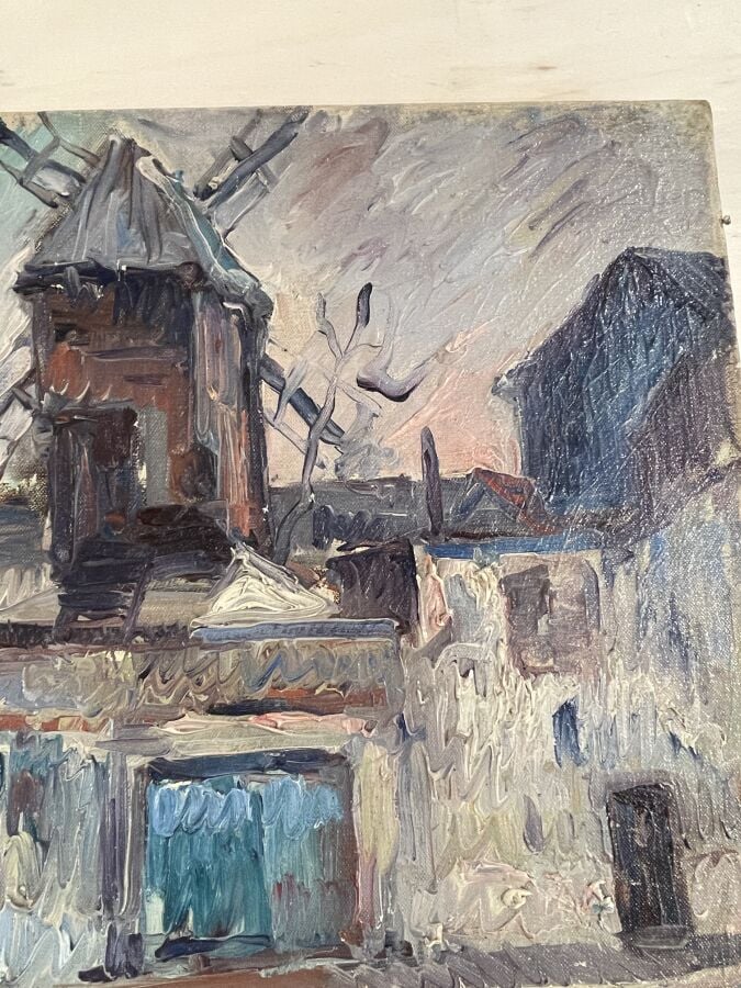 GEN PAUL (1895-1975) - Le moulin de la galette - Huile sur toile - 54x64.5 cm -…