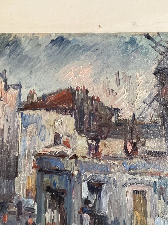 GEN PAUL (1895-1975) - Le moulin de la galette - Huile sur toile - 54x64.5 cm -…