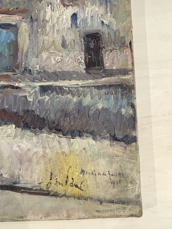 GEN PAUL (1895-1975) - Le moulin de la galette - Huile sur toile - 54x64.5 cm -…
