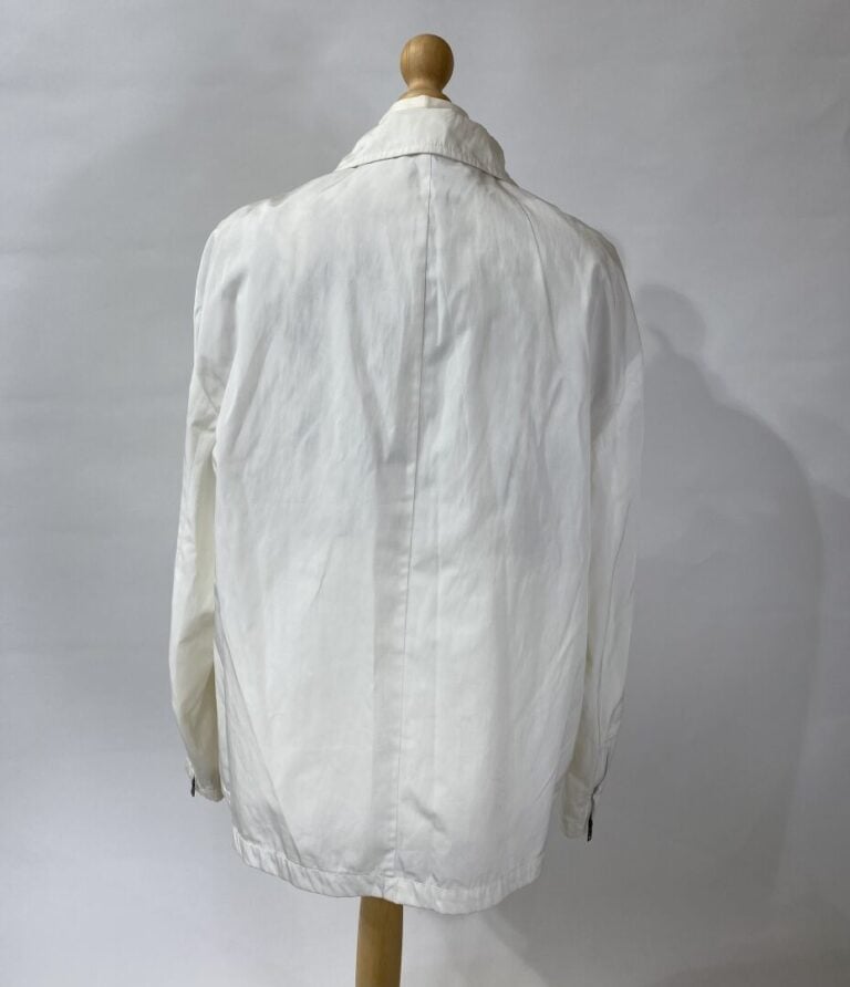 GIANFRANCO FERRÉ - Double veste pour homme en toile blanche : une sous-veste sa…