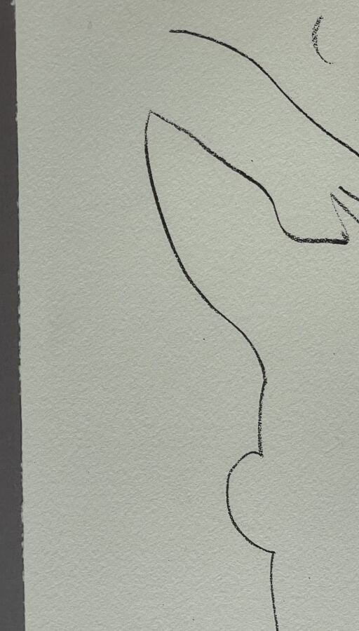 Henri MATISSE (1869-1954) - Nu assis de dos, 1949 - Lithographie sur vélin, sig…