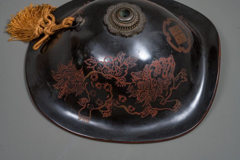 JAPON - Fin de la période Edo (premier quart du XIXe siècle) - CASQUE de cavali…