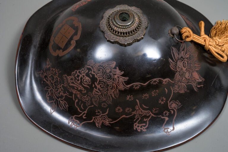 JAPON - Fin de la période Edo (premier quart du XIXe siècle) - CASQUE de cavali…