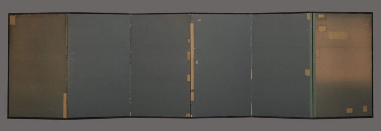 JAPON - Peinture 18e siècle (période Edo). - PARAVENT byôbu 屏風 de taille moyenn…