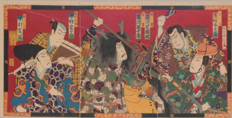 JAPON - Période Meiji, 1885 (Meiji 18), 9 octobre - GRAVURE sur bois japonaise…