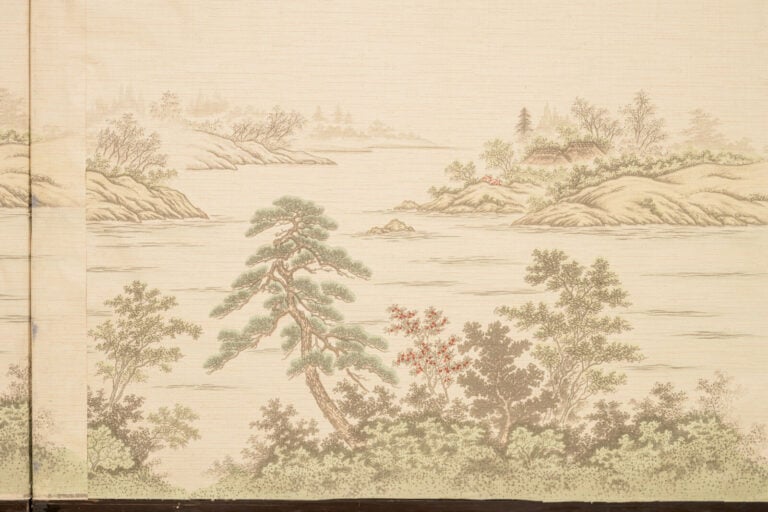 JAPON - Période Taishô (1912-1926) - PARAVENT byôbu 屏風 à deux panneaux, représe…