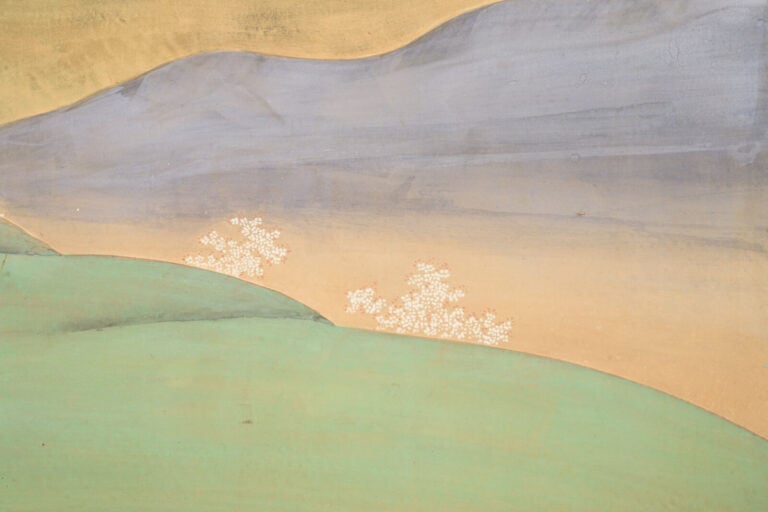 JAPON - Période Taishô (1912-1926) - PARAVENT byôbu 屏風 à deux panneaux, représe…