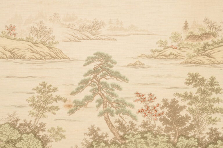 JAPON - Période Taishô (1912-1926) - PARAVENT byôbu 屏風 à deux panneaux, représe…