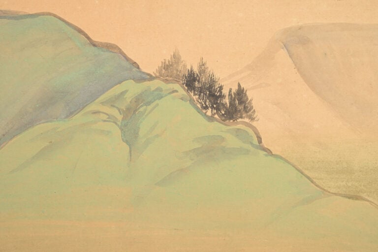 JAPON - Période Taishô (1912-1926) - PARAVENT byôbu 屏風 à deux panneaux, représe…