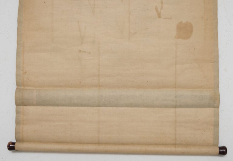 JAPON - ROULEAU suspendu kakejiku 掛け軸 à décor d'une une peinture représentant T…