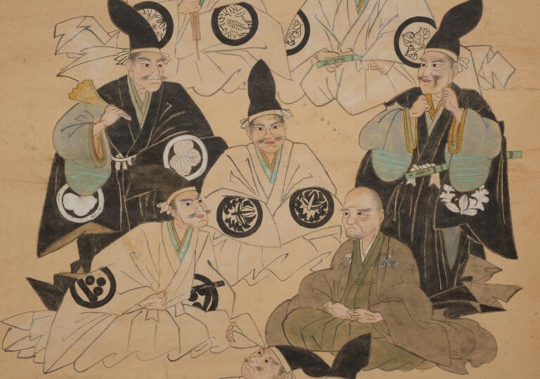 JAPON - ROULEAU suspendu kakejiku 掛け軸 à décor d'une une peinture représentant T…