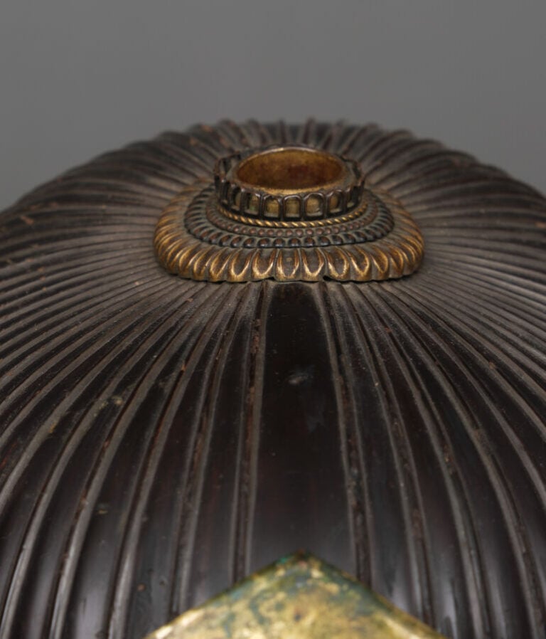 JAPON - XIXème siècle - CASQUE kabuto suji'bachi (casque à crêtes )entièrement…