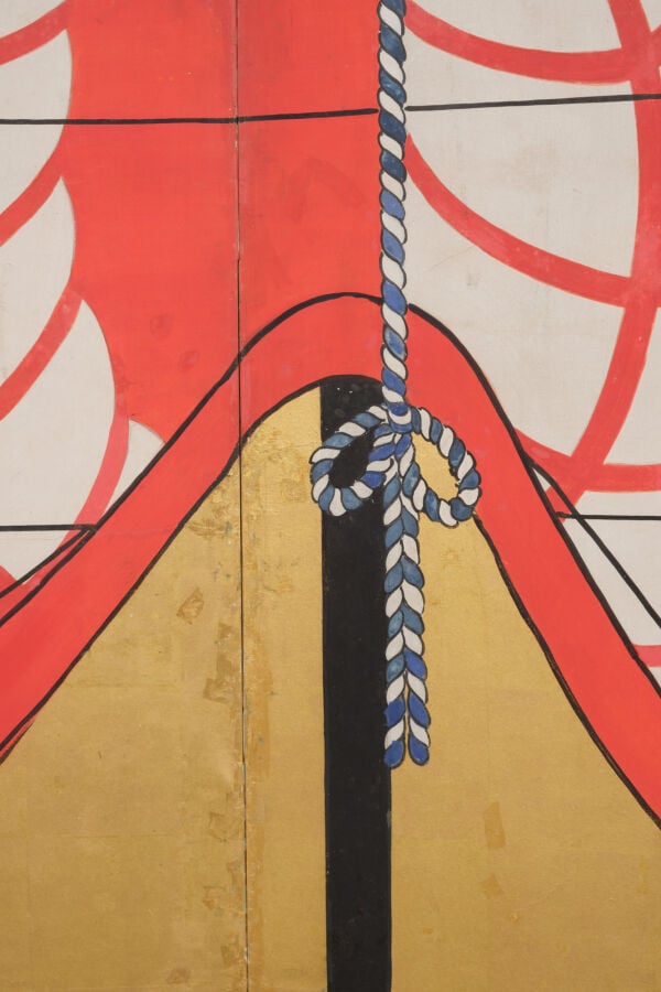 JAPON - XIXème siècle - Important ensemble de DEUX ARMURES (yoroi), avec DEUX H…