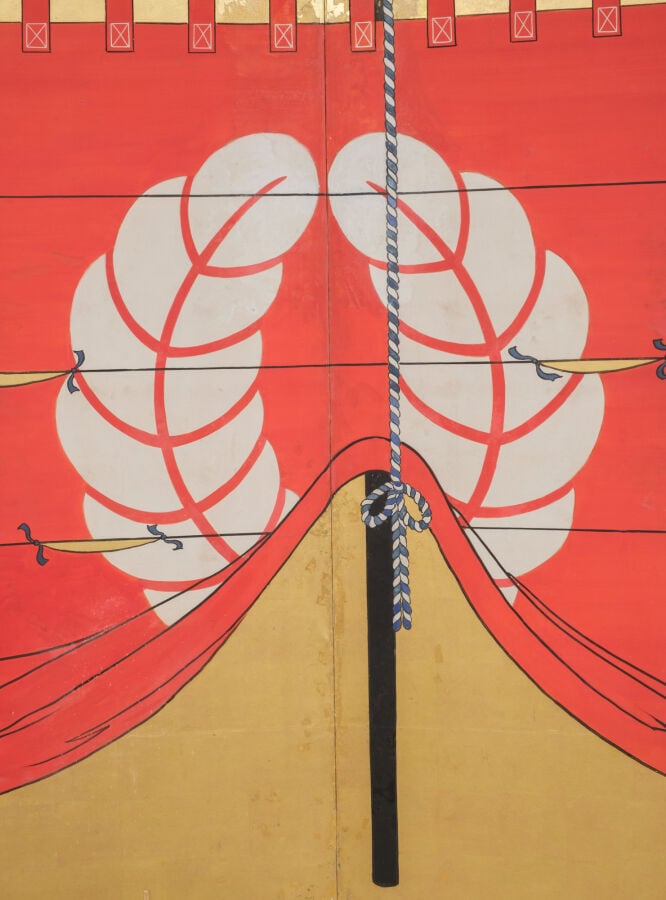 JAPON - XIXème siècle - Important ensemble de DEUX ARMURES (yoroi), avec DEUX H…