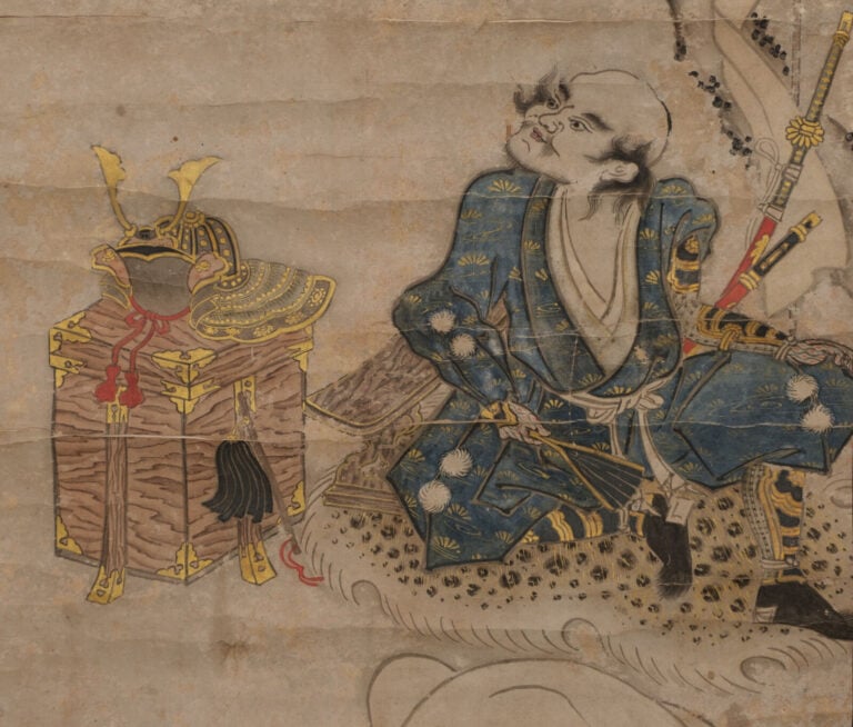 JAPON - XVIIIe siècle (période Edo) - ROULEAU suspendu kakejiku 掛け軸 à décor d'u…