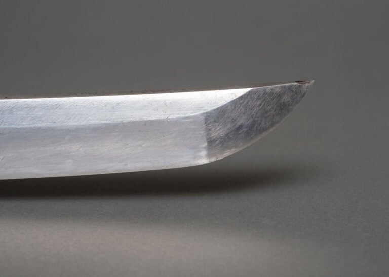 JAPON. XVIIIe siècle (période Edo) - SABRE Wakizashi Shinto en koshirae laqué m…