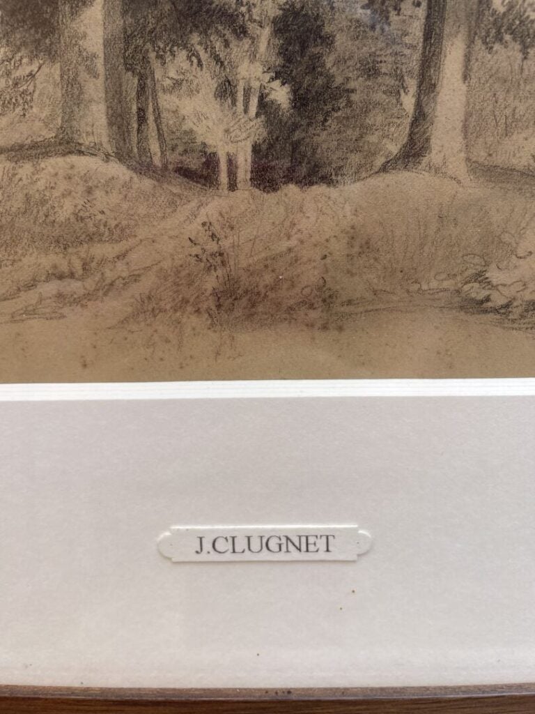 Jean CLUGNET (1819-?) - Paysage - Deux dessins au crayon - 30 x 23 cm (à vue)