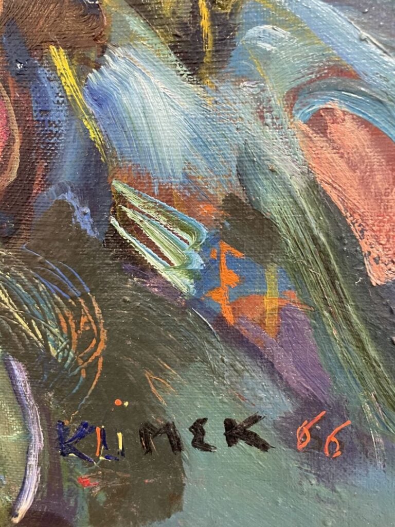 Ludwig KLIMEK (1912-1992) - Composition florale - Huile sur toile - Signée en b…