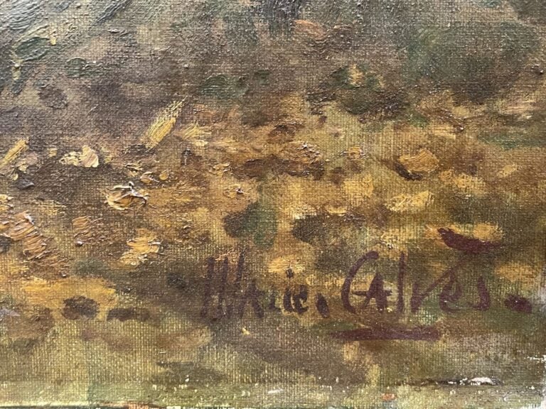Marie DIDIÈRE CALVÈS (1883-1957) - Chiens de chasse - Huile sur toile - Signée…