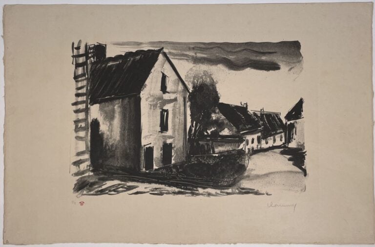 Maurice de VLAMINCK(1876-1958) - L'Oise à Cergy après l'orage, 1924 - Aquatinte…