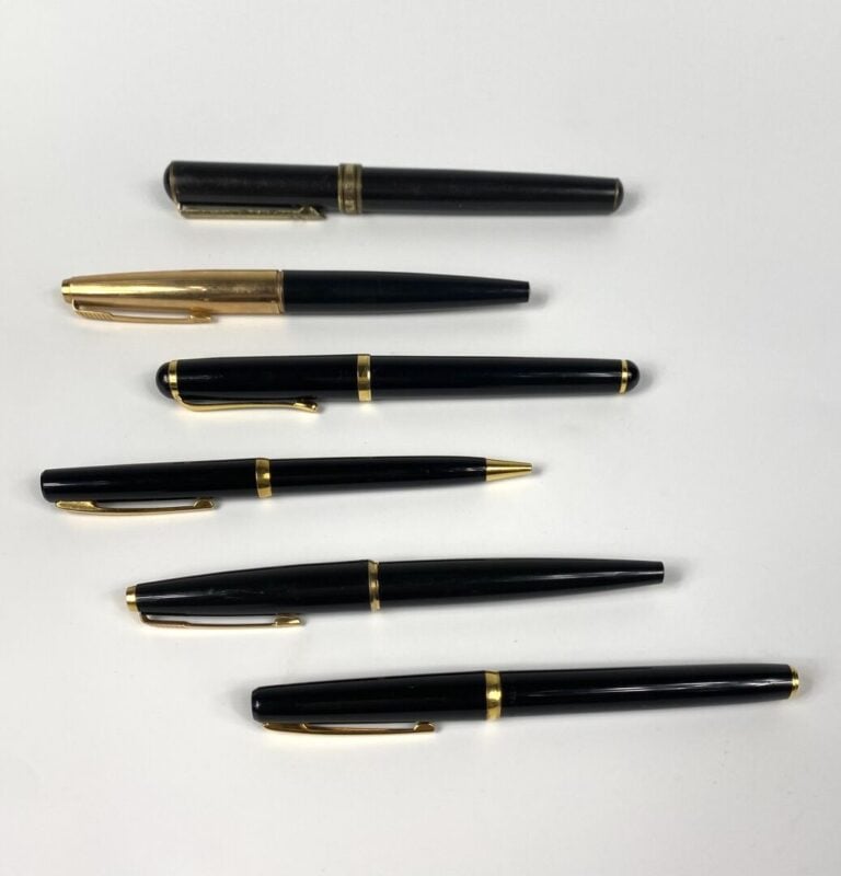 PARKER, WATERMAN, DANIEL HETCHER - Ensemble de stylos et stylos plume noir et d…