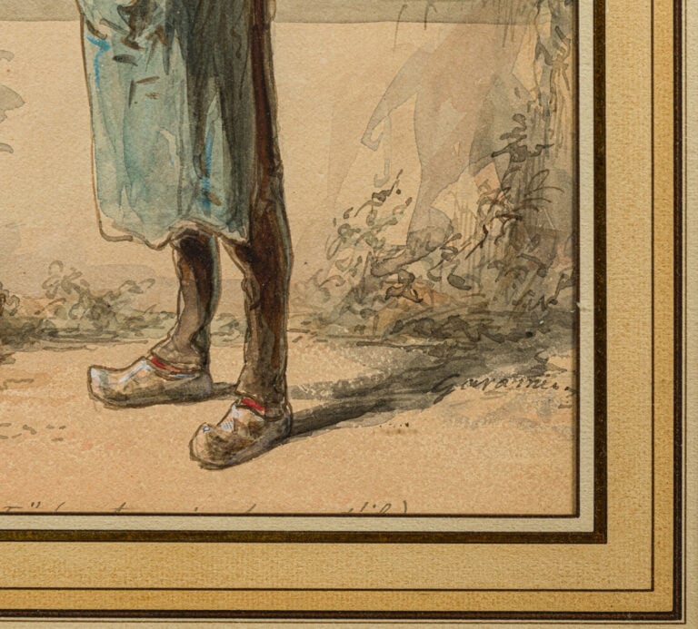 Paul GAVARNI (Paris 1804 - Neuilly-Auteuil-Passy 1866) - Le jardinier botaniste…