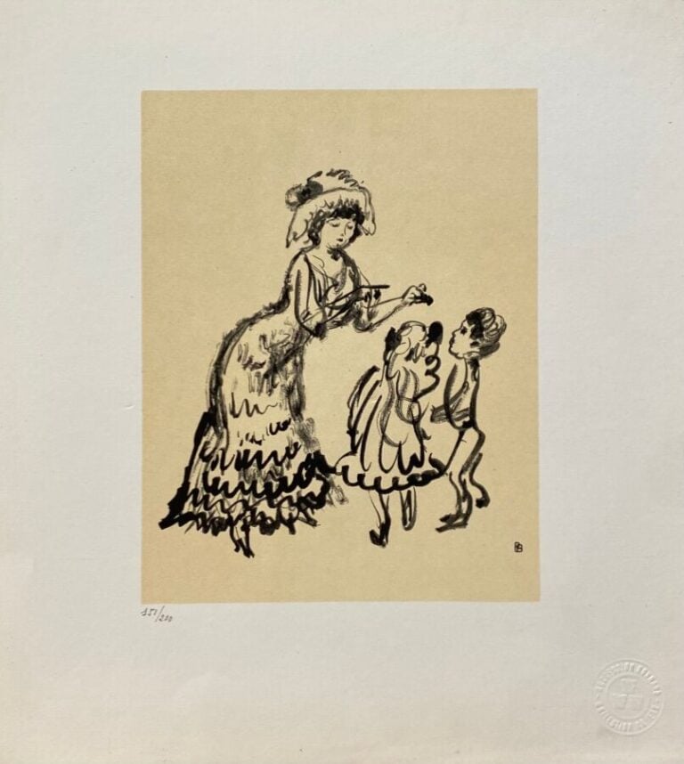 PIERRE BONNARD (1867-1947) d'après - Les bonbons ; Tête d'enfant ; Femme assise…