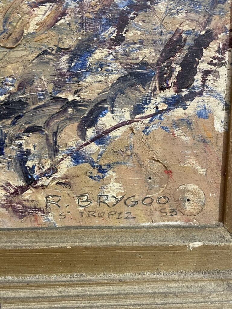 Raoul Léon BRYGOO (1886-1973), attribué à - Saint-Tropez - Huile sur panneau -…