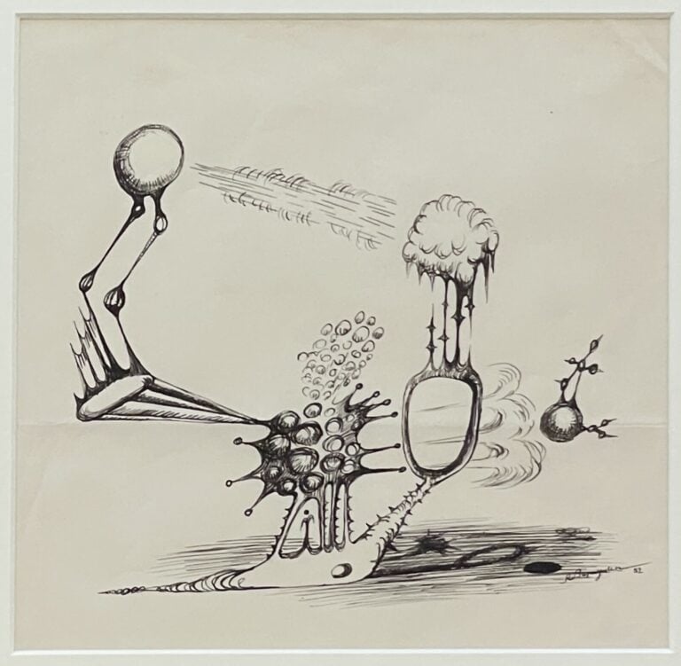 Robert BENAYOUN (1926-1996) - Composition surréaliste, 1952 - Encre sur papier,…