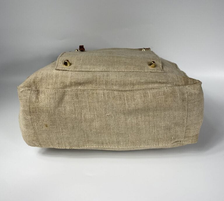 ZADIG & VOLTAIRE - Sac cabas en lin et cuir naturel, double poignée et bandouli…