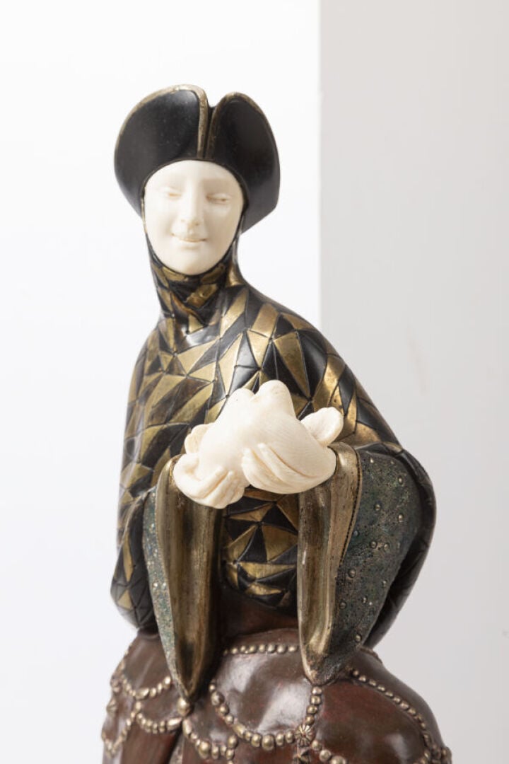 ARMAND GODARD (XIX-XXÈME) - Vénitienne en costume traditionnel - dite « Femme a…