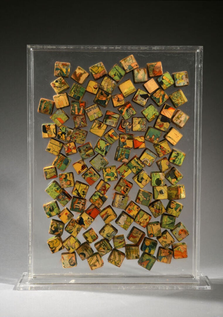 Armand Pierre FERNANDEZ dit ARMAN (1928-2005) - Accumulation de cubes dans une…