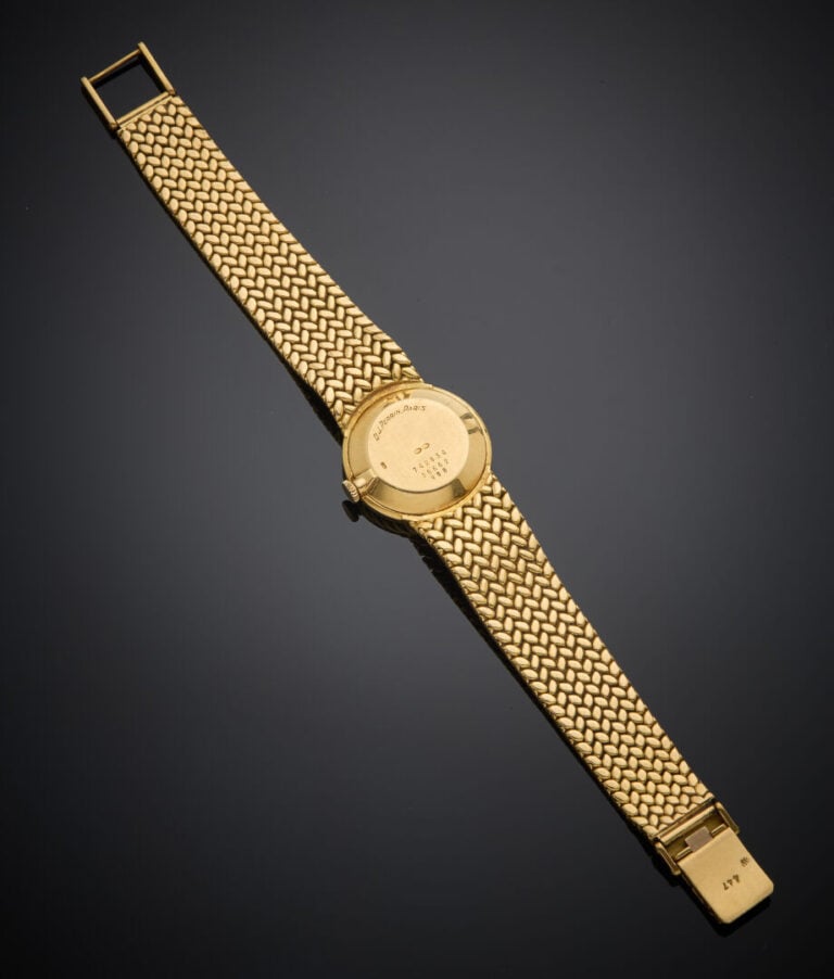 BAUME & MERCIER - O.J. PERRIN - - BRACELET MONTRE ronde de dame en or jaune (75…