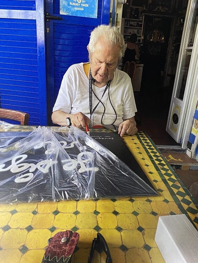 BEN VAUTIER (1935-2024) - " Je signe "rien" " - Impression en relief sur une pl…