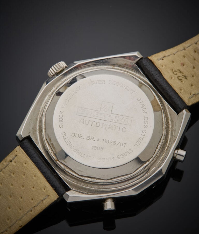 BREITLING - - BRACELET MONTRE ronde, chronographe, deux compteurs, modèle "Pizz…