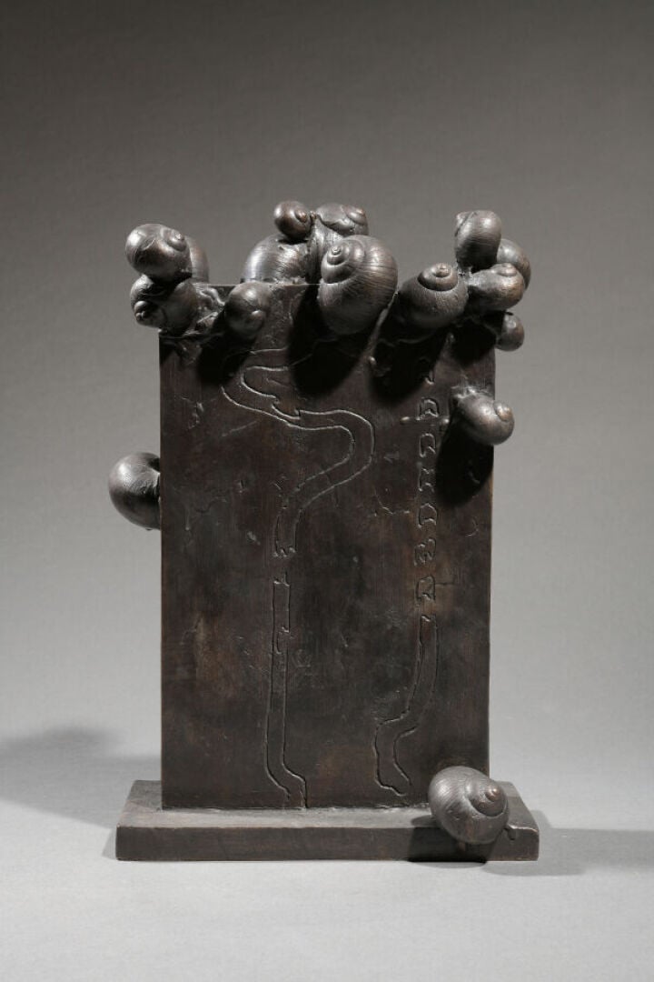 Claude GILLI (1938-2015) - Stelle aux escargots - Epreuve en bronze à patine br…
