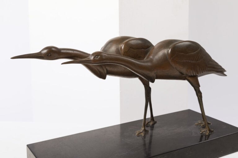 DEMETER CHIPARUS (1886-1947) - Ibis - Sculpture en bronze à patine brun mordoré…