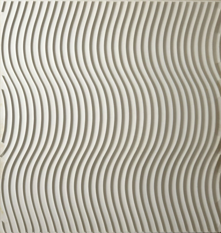 Marc CAVELL (1912-1989) - Forme ondulée, 1971 - Relief métallique en lamelles d…