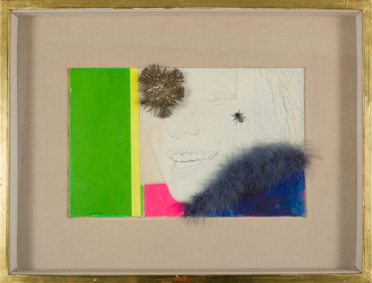 Martial RAYSSE (1936-) - Marilyn, 1962 - Technique mixte (peinture, collage de…