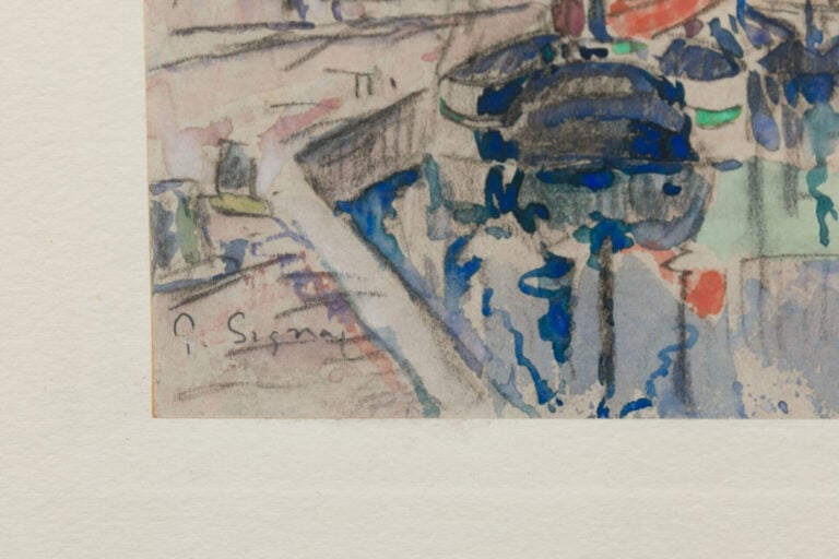 PAUL SIGNAC (1863-1935) - Odet à Quimper, c.1925-1930 - Mine de plomb et aquare…