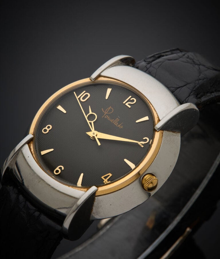 POMELLATO - - BRACELET MONTRE ronde conique "Tondo" en acier et or jaune (750‰)…