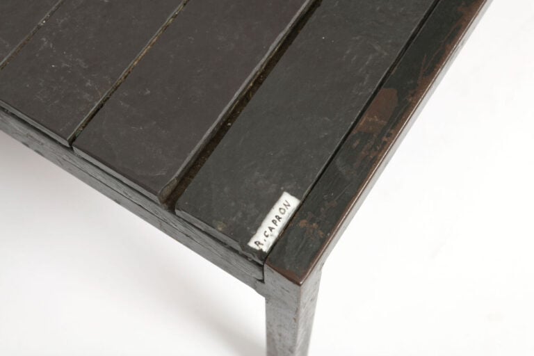 Roger CAPRON (1922-2006) - Table basse modèle " Navette " à plateau rectangulai…