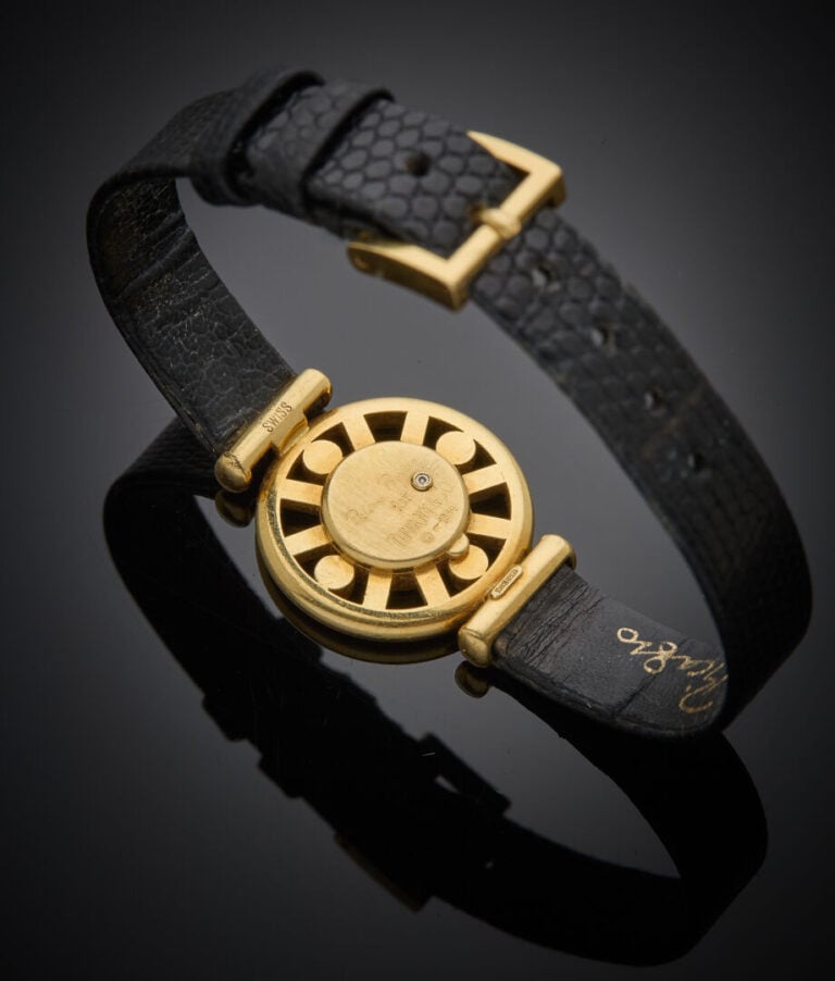 TIFFANY & Co - PALOMA PICASSO - - BRACELET MONTRE ronde de dame "gouvernail" en…