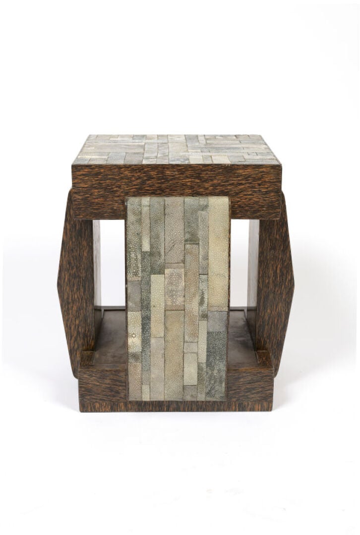 Travail MODERNE - Table d'appoint formant bout de canapé cubisant en bois de pa…