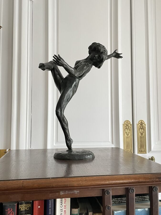 Camille MP.ALAPHILIPPE (1874-c.1930) - Danseuse - Bronze à patine noire - 45 cm…
