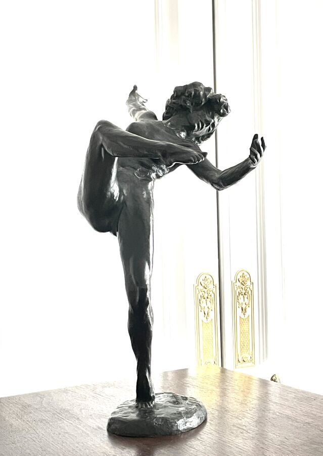 Camille MP.ALAPHILIPPE (1874-c.1930) - Danseuse - Bronze à patine noire - 45 cm…